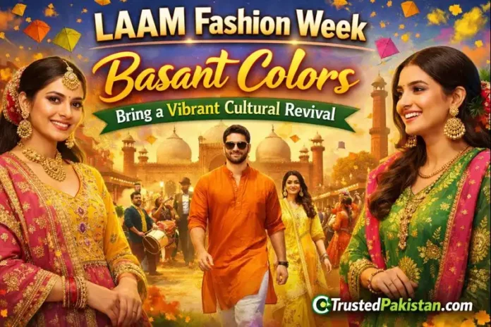LAAM Fashion Week Basant Colors Bring a Vibrant Cultural Revival | trustedpakistan.com