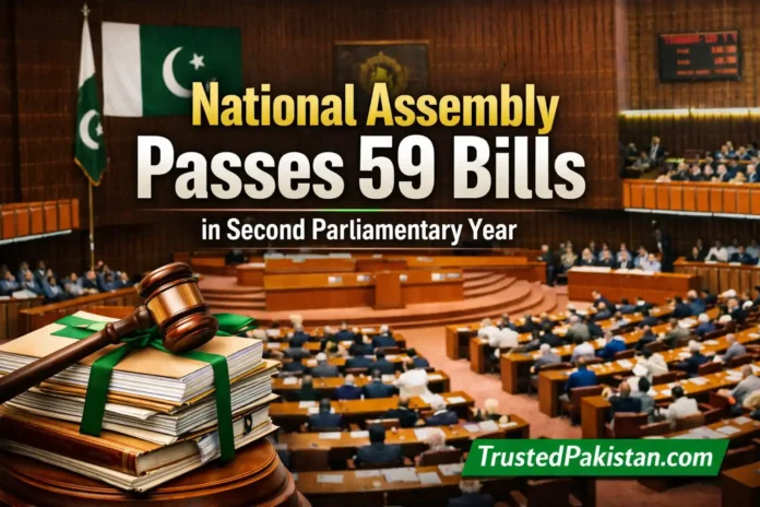 National Assembly Passes 59 Bills in Second Parliamentary Year | trustedpakistan.com
