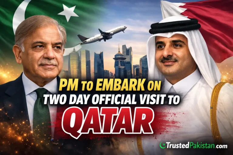 PM to Embark on Two Day Official Visit to Qatar | trustedpakistan.com