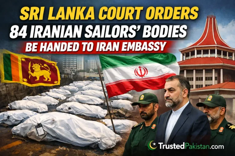 Sri Lanka Court Orders 84 Iranian Sailors Bodies Be Handed to Iran Embassy | trustedpakistan.com