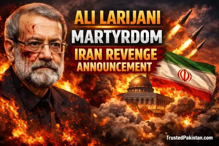 Ali Larijani Martyrdom Iran Revenge Announcement | trustedpakistan.com