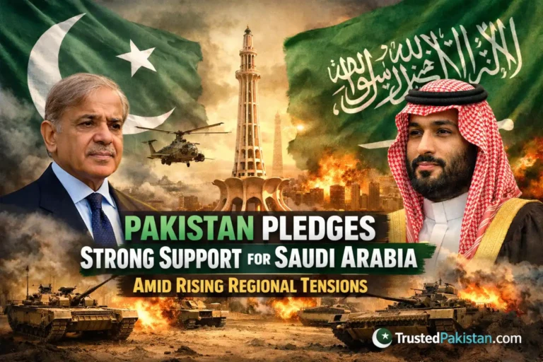 Pakistan Pledges Strong Support for Saudi Arabia Amid Rising Regional Tensions | trustedpakistan.com