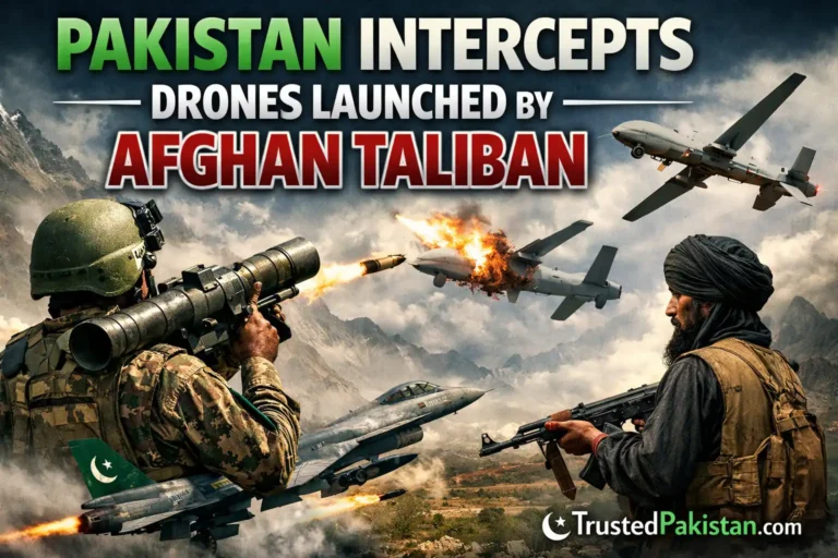 Pakistan Intercepts Drones Launched by Afghan Taliban | trustedpakistan.com