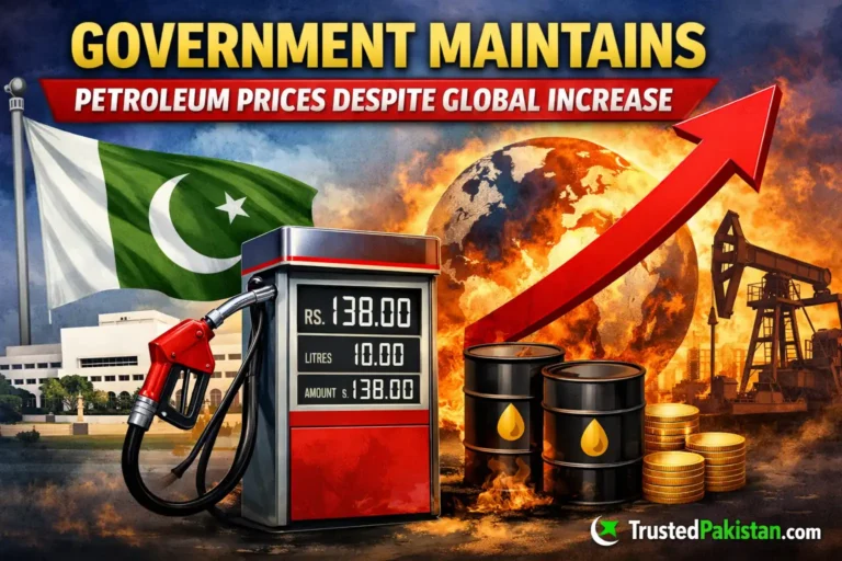 Government Maintains Petroleum Prices Despite Global Increase | trustedpakistan.com