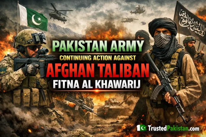 Pakistan Army Continuing Action Against Afghan Taliban Fitna Al Khawarij | trustedpakistan.com