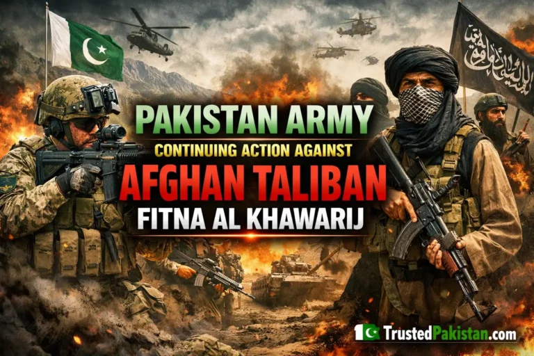 Pakistan Army Continuing Action Against Afghan Taliban Fitna Al Khawarij | trustedpakistan.com