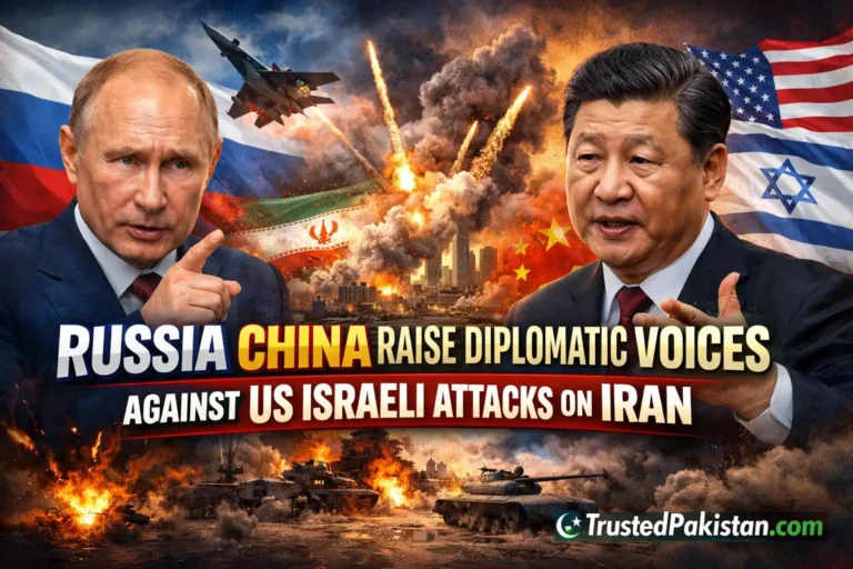 Russia China Raise Diplomatic Voices Against US Israeli Attacks on Iran | trustedpakistan.com