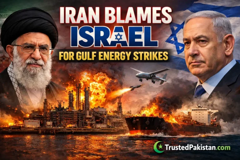 Iran Blames Israel for Gulf Energy Strikes | trustedpakistan.com