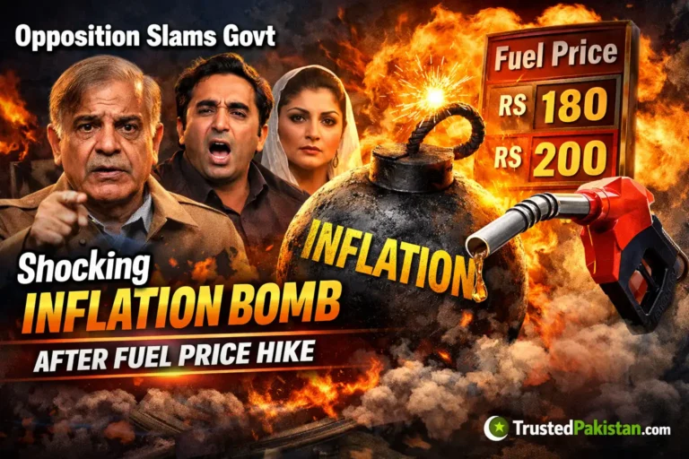 Opposition Slams Govt Shocking Inflation Bomb After Fuel Price Hike | trustedpakistan.com