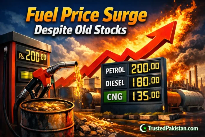 Fuel Price Surge Despite Old Stocks | trustedpakistan.com