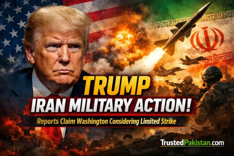 Trump Iran Military Action | Reports Claim Washington Considering Limited Strike | trustedpakistan.com